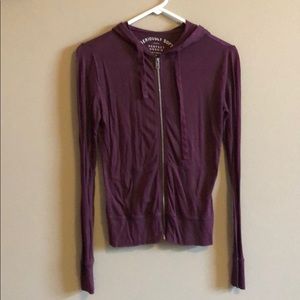 Aeropostale burgundy zip-up women’s XS